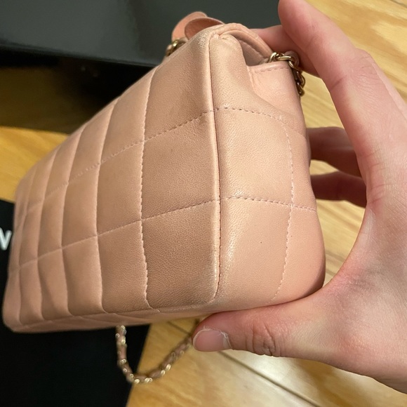 Chanel pink chocolate bar flap bag - Picture 5 of 12